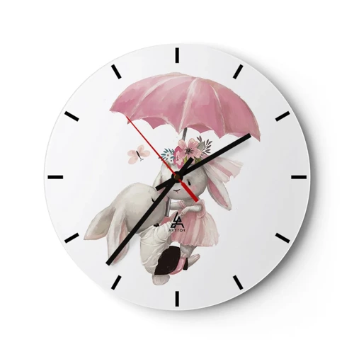 Horloge murale - Pendule murale - C'est ça l'amour - 30x30 cm