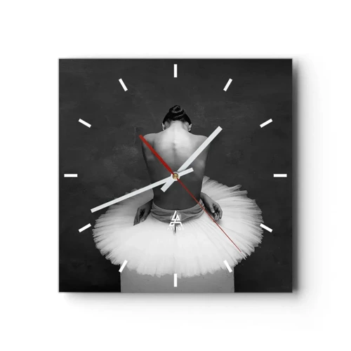 Horloge murale - Pendule murale - C'est justement en train de fleurir - 30x30 cm