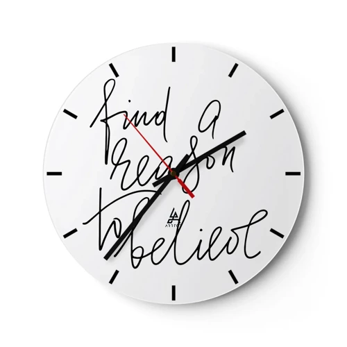 Horloge murale - Pendule murale - C'est possible - 30x30 cm