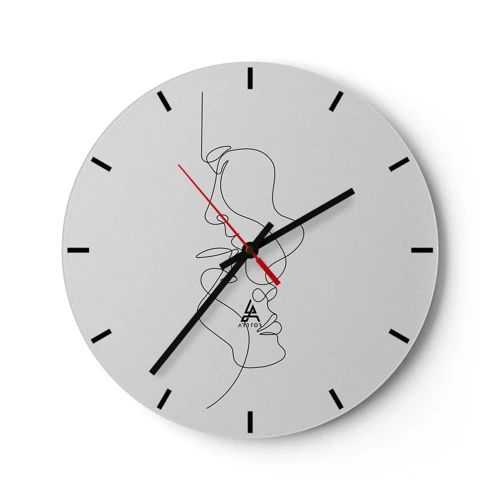 Horloge murale - Pendule murale - Chaleur de désir renaissant - 30x30 cm