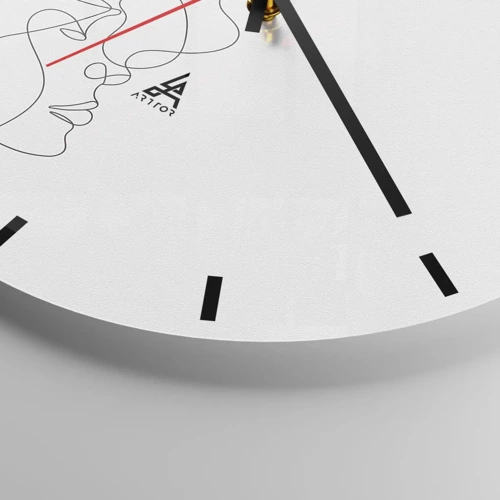 Horloge murale - Pendule murale - Chaleur de désir renaissant - 40x40 cm