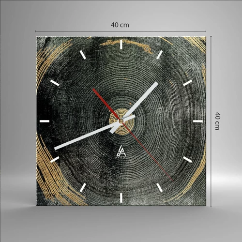 Horloge murale - Pendule murale - Changement et persistance - 40x40 cm