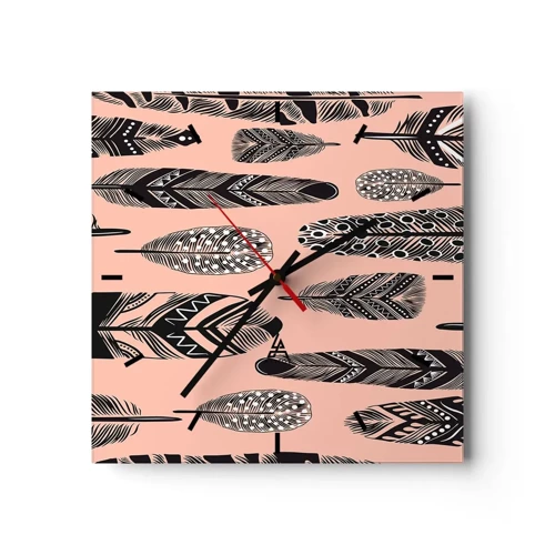 Horloge murale - Pendule murale - Collection indienne - 30x30 cm