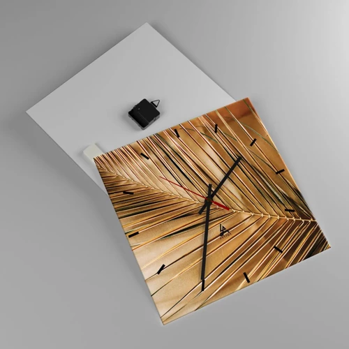 Horloge murale - Pendule murale - Colonnade naturelle - 40x40 cm