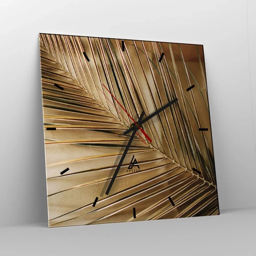 Horloge murale - Pendule murale - Colonnade naturelle - 40x40 cm