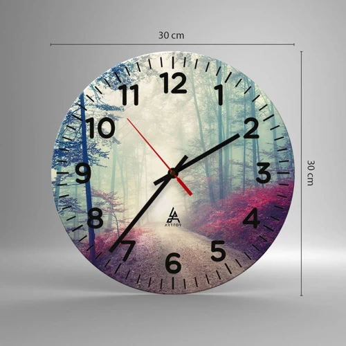 Horloge murale - Pendule murale - Comme c'est bon de se lever à l'aube - 30x30 cm