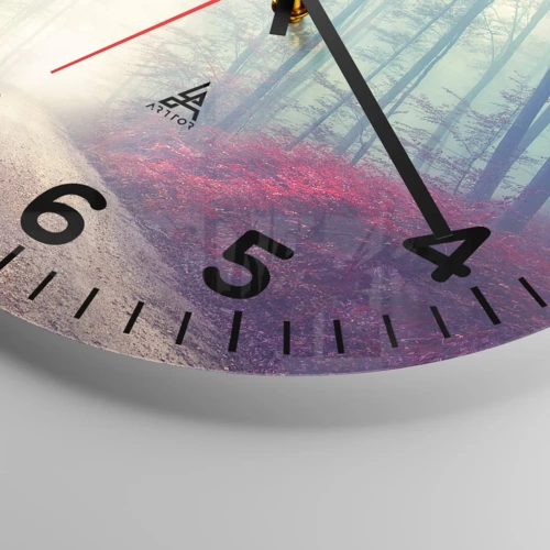 Horloge murale - Pendule murale - Comme c'est bon de se lever à l'aube - 30x30 cm