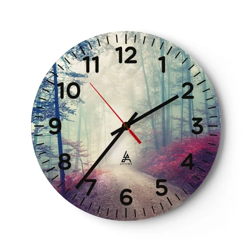 Horloge murale - Pendule murale - Comme c'est bon de se lever à l'aube - 40x40 cm