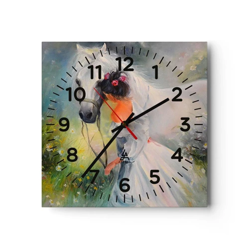 Horloge murale - Pendule murale - Comme dans un beau rêve - 30x30 cm