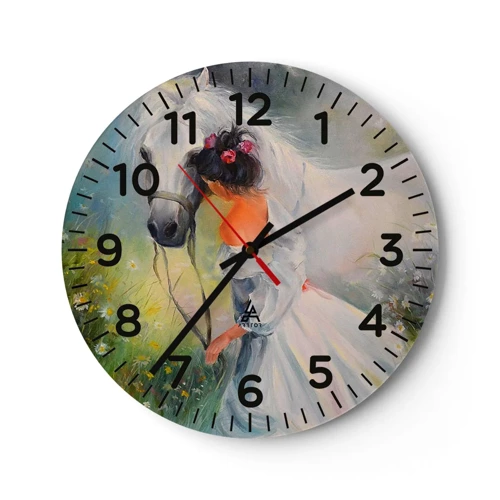 Horloge murale - Pendule murale - Comme dans un beau rêve - 30x30 cm