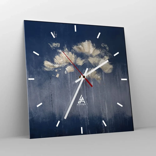 Horloge murale - Pendule murale - Comme des pétales au vent - 30x30 cm