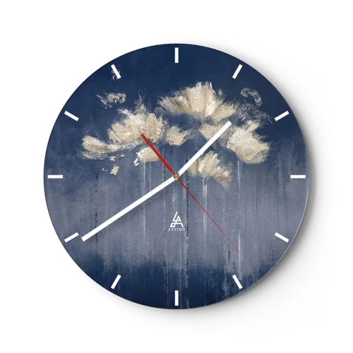 Horloge murale - Pendule murale - Comme des pétales au vent - 40x40 cm