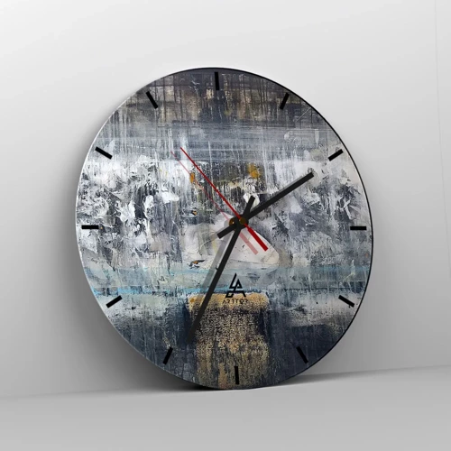 Horloge murale - Pendule murale - Comme sur la glace, comme après décembre - 30x30 cm