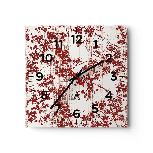 Horloge murale - Pendule murale - Comme un calicot ancien - 30x30 cm