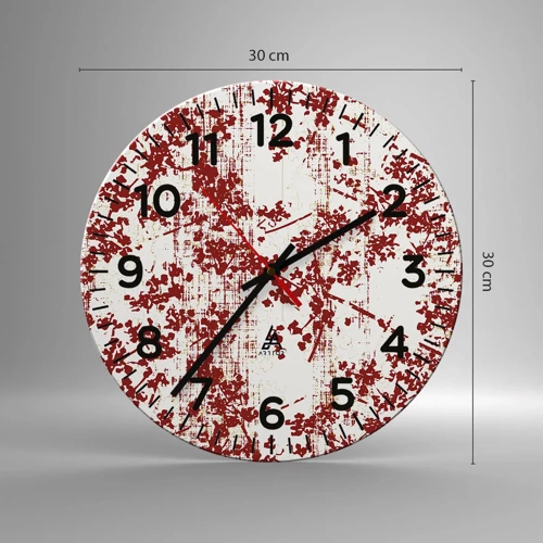 Horloge murale - Pendule murale - Comme un calicot ancien - 30x30 cm