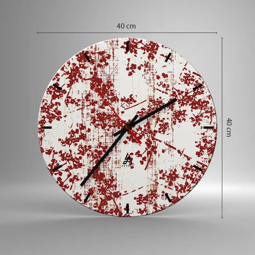 Horloge murale - Pendule murale - Comme un calicot ancien - 40x40 cm