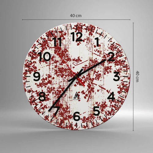 Horloge murale - Pendule murale - Comme un calicot ancien - 40x40 cm