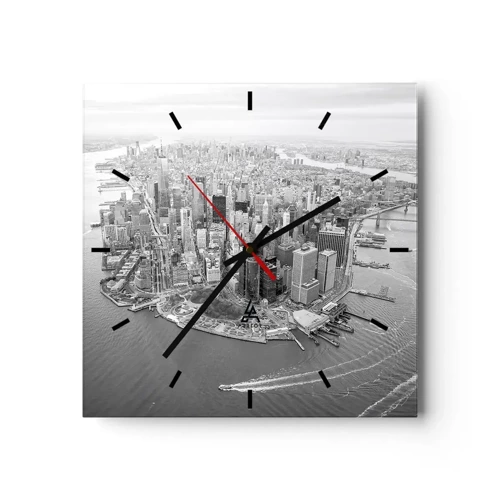 Horloge murale - Pendule murale - Comment ne pas aimer ? - 40x40 cm