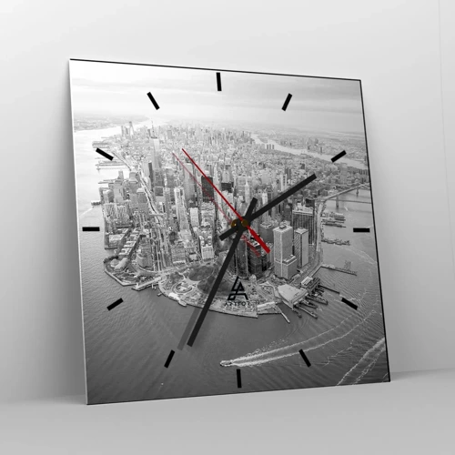 Horloge murale - Pendule murale - Comment ne pas aimer ? - 40x40 cm