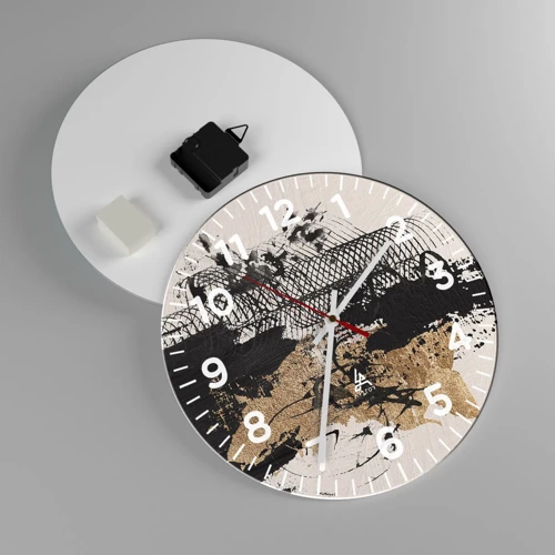 Horloge murale - Pendule murale - Composer avec passion - 30x30 cm