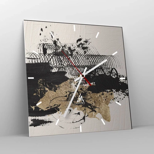 Horloge murale - Pendule murale - Composer avec passion - 40x40 cm
