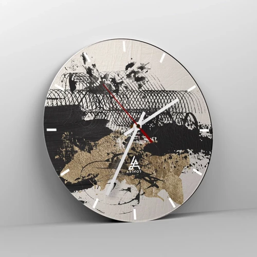 Horloge murale - Pendule murale - Composer avec passion - 40x40 cm