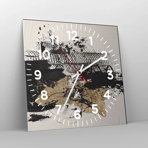 Horloge murale - Pendule murale - Composer avec passion - 40x40 cm