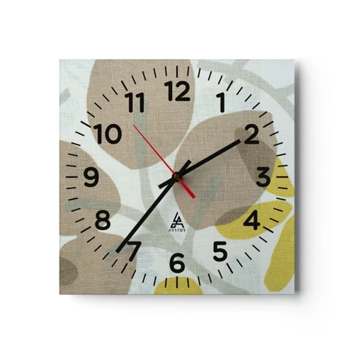 Horloge murale - Pendule murale - Composition en plein soleil - 30x30 cm