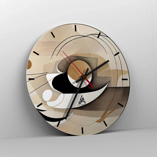 Horloge murale - Pendule murale - Composition : l'essence des choses - 30x30 cm