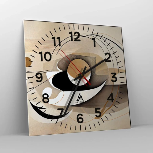 Horloge murale - Pendule murale - Composition : l'essence des choses - 30x30 cm