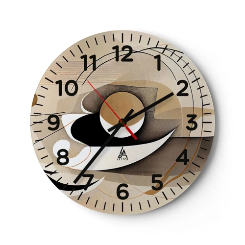 Horloge murale - Pendule murale - Composition : l'essence des choses - 30x30 cm