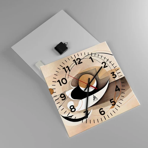 Horloge murale - Pendule murale - Composition : l'essence des choses - 40x40 cm