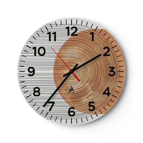 Horloge murale - Pendule murale - Composition solaire - 30x30 cm