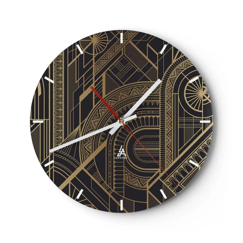 Horloge murale - Pendule murale - Concept, idée, plan - 30x30 cm