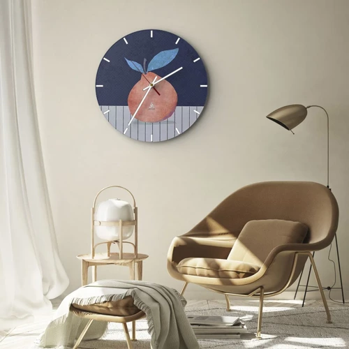 Horloge murale - Pendule murale - Convexité et plan - 30x30 cm
