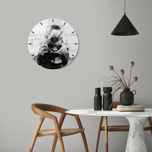 Horloge murale - Pendule murale - Créateur et matériel - 30x30 cm