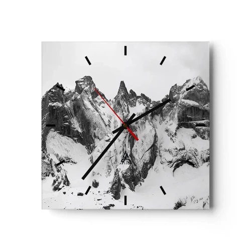 Horloge murale - Pendule murale - Crête dangereuse de granit - 30x30 cm