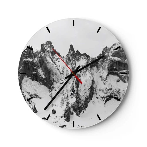 Horloge murale - Pendule murale - Crête dangereuse de granit - 40x40 cm