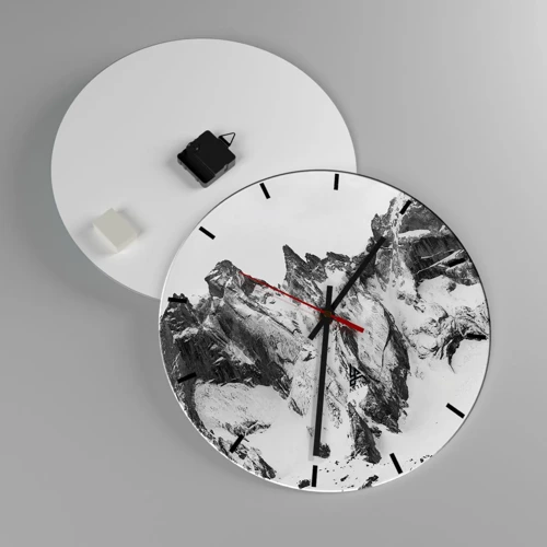 Horloge murale - Pendule murale - Crête dangereuse de granit - 40x40 cm