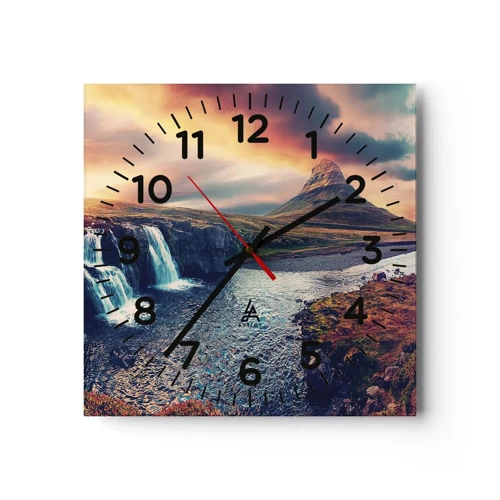 Horloge murale - Pendule murale - Dans la majesté de la nature - 40x40 cm