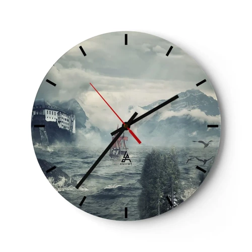 Horloge murale - Pendule murale - Dans l'eau magique - 30x30 cm