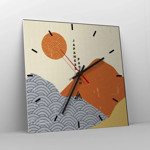 Horloge murale - Pendule murale - Dans l'esprit japonais - 40x40 cm