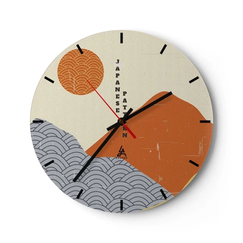 Horloge murale - Pendule murale - Dans l'esprit japonais - 40x40 cm