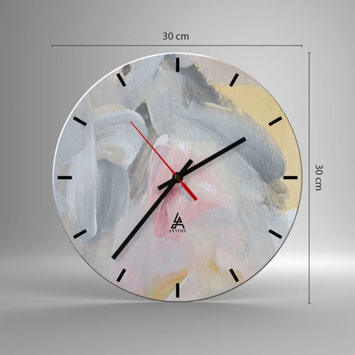 Horloge murale - Pendule murale - Dans un monde pastel - 30x30 cm