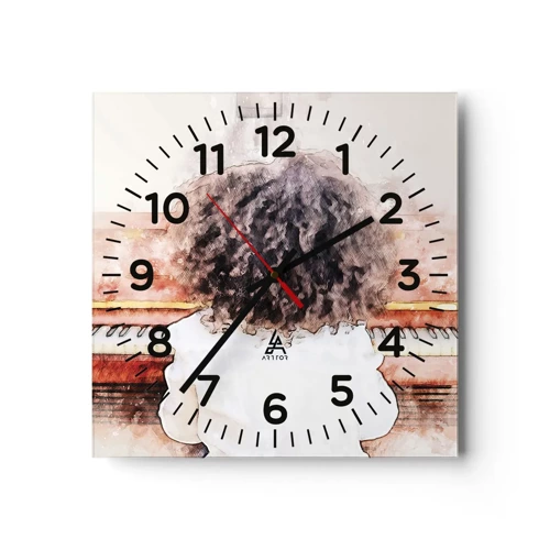 Horloge murale - Pendule murale - Dans un nouveau monde - 30x30 cm