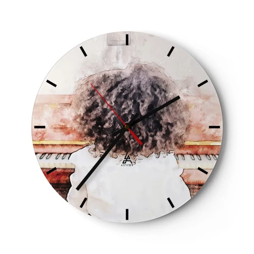 Horloge murale - Pendule murale - Dans un nouveau monde - 30x30 cm