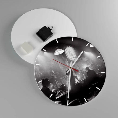 Horloge murale - Pendule murale - Dans une ambiance jazz - 30x30 cm