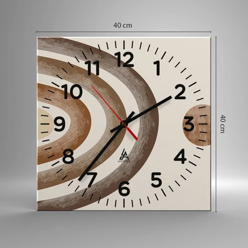 Horloge murale - Pendule murale - Dans une galaxie lointaine - 40x40 cm