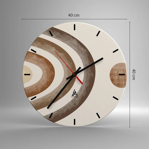 Horloge murale - Pendule murale - Dans une galaxie lointaine - 40x40 cm