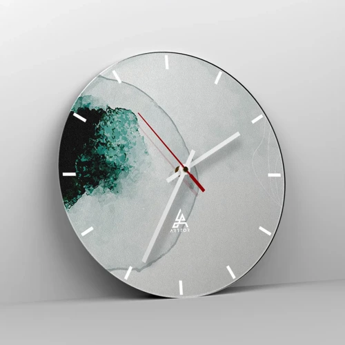 Horloge murale - Pendule murale - Dans une goutte d'eau - 30x30 cm